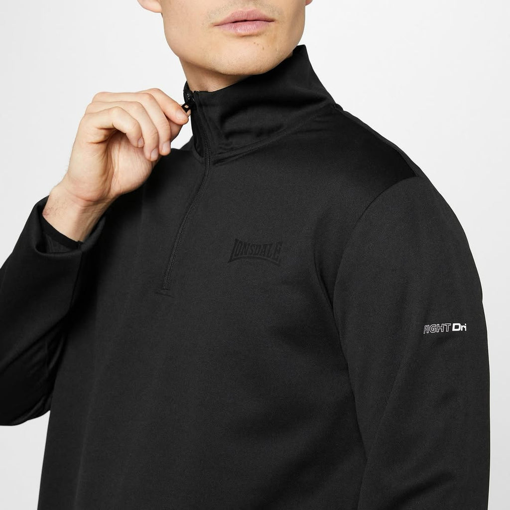 Lonsdale FghtDri Black Zipper